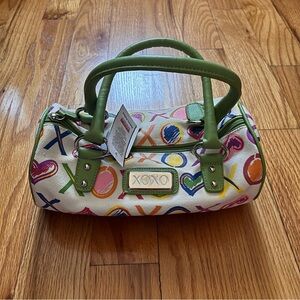 XOXO Colorful Mini Bag with Green Handles